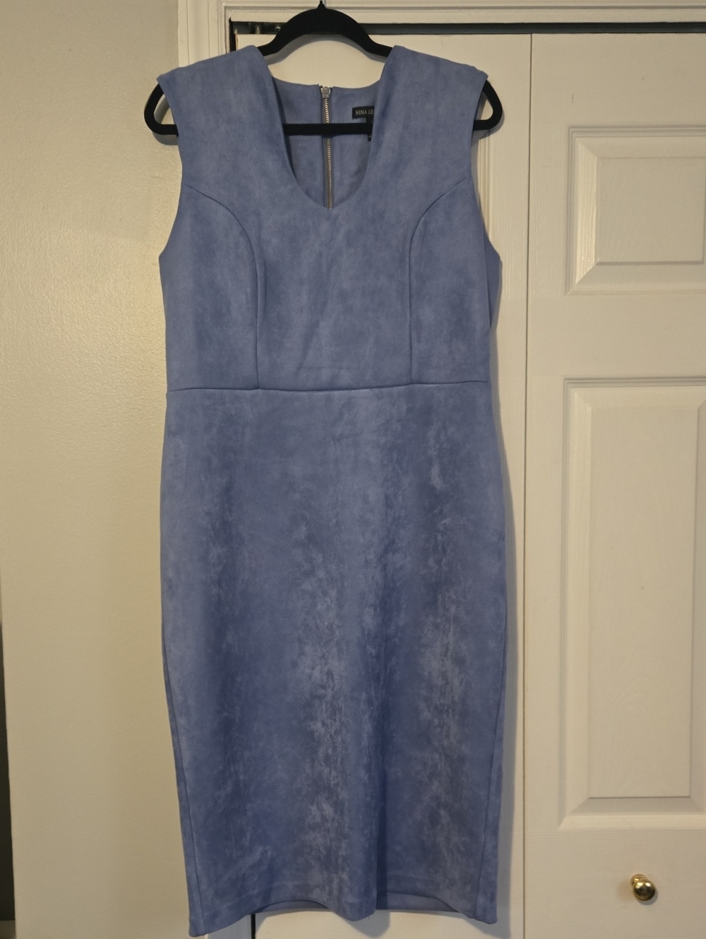 Nina Leonard Blue Dress